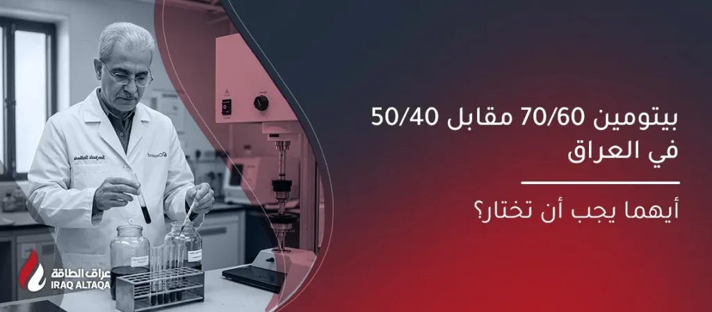 مقارنة بيتومين 60-70 و 40-50 في العراق